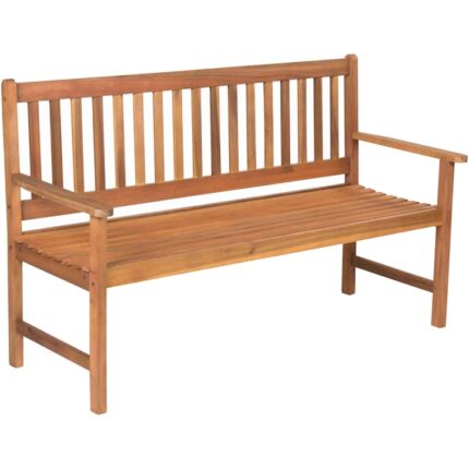 Banca de gradina pentru 3 persoane Fieldmann, 150x61 cm, inaltime 90 cm, lemn tratat de salcam tropical