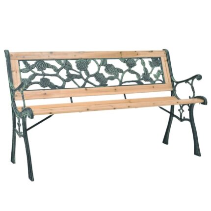 Banca de gradina vidaXL, 122 cm, lemn, 11.99 kg 40261