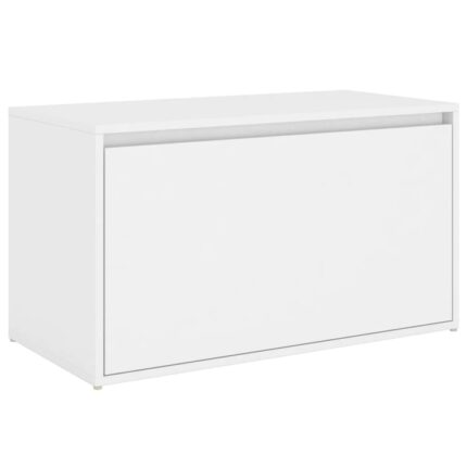 Banca de hol vidaXL, alb, 80x40x45 cm, PAL, 18.5 kg