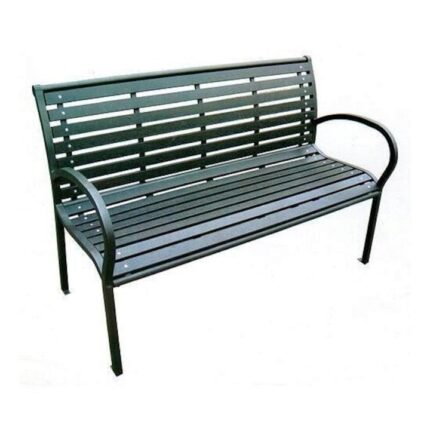 Banca de gradina, plastic, structura metal, 120x80x40 cm, Kimbra