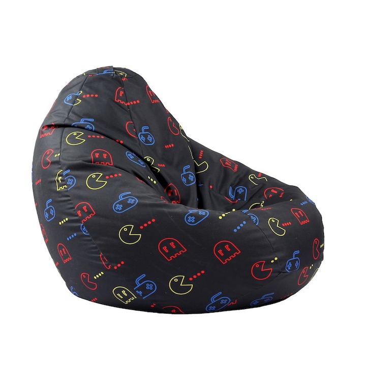 impermeabil Fotoliu pretabil exterior, Pufrelax Nirvana Grande, impermeabil, imprimat, Game On