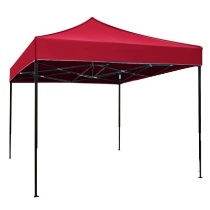 Pavilion,cort gradina pliabil RAKI 3x3m cadru metalic rosu