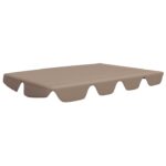 Copertina de rezerva leagan gradina vidaXL, gri taupe 188/168x145/110cm, 1.81 kg