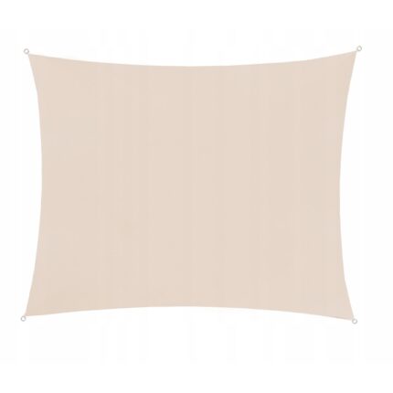 Prelata/copertina impermeabila pentru soare, Zola®, dreptunghiulara, crem, cu agatatoare, densitate 180 g/mp, dimnesiune 4x3m