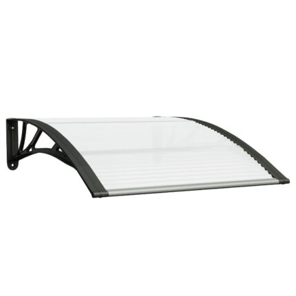 Copertina de usa vidaXL, negru si transparent, 100x80 cm, policarbonat