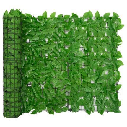 Paravan Zakito Europe, frunze verzi, polietilen si tesatura, 500x100cm