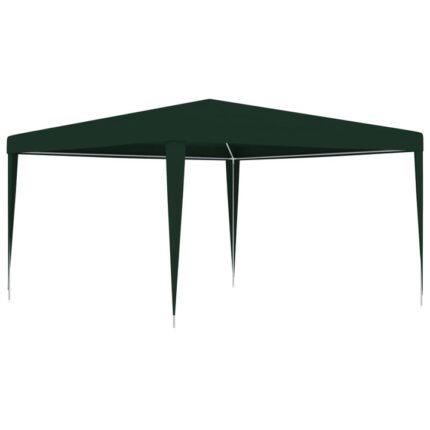 Cort de petrecere profesional vidaXL, verde, 4 x 4 m, 90 g/m², 7.58 kg