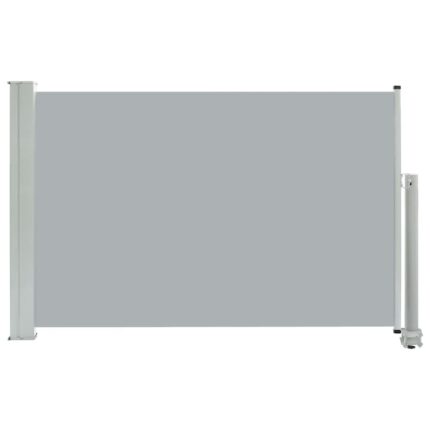 Copertina laterala retractabila de terasa, vidaXL, Poliester/Otel, 60 x 300 cm, Gri deschis