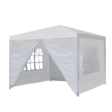 Cort evenimente Timeless Tools cu cadru metalic, 3 x 3 m, Alb