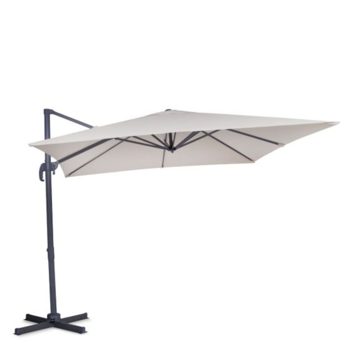 Umbrela de soare pentru gradina, VONROC, GP506XX_BEIGE, 300X300cm, bej