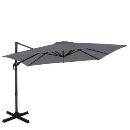 Umbrela de soare pentru gradina, VONROC, GP506XX_GREY, 300X300cm, gri