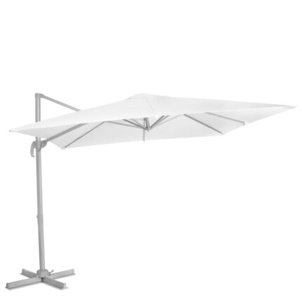 Umbrela de soare in consola VONROC, GP506XX_WHITE, 300X300cm, premium, alba