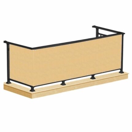 Paravan pentru balcon 1 x 7 m bej, include cabluri montare