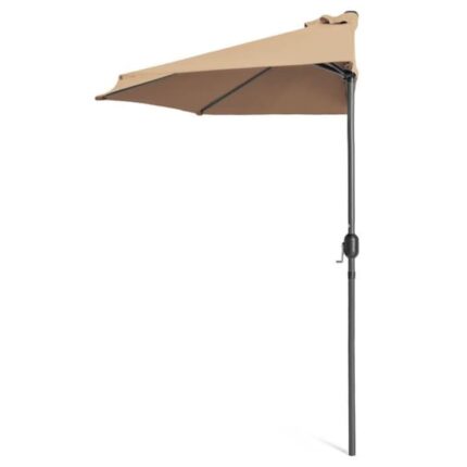 Umbrela de balcon semirotunda Timeless Tools, inaltime 232 cm, Bej