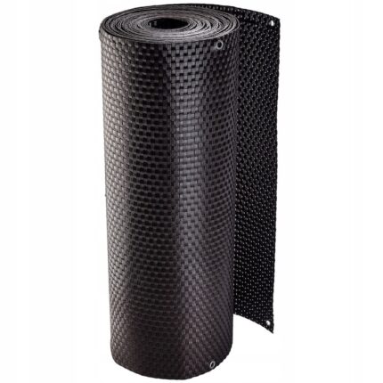 Paravan pentru balcon Kadax, 1x7m, Technorattan, Maro inchis