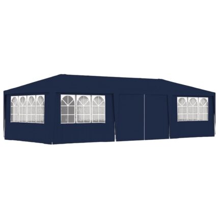 Cort de petrecere profesional cu pereti vidaXL, albastru 4x9 m 90 g/m², 18.81 kg