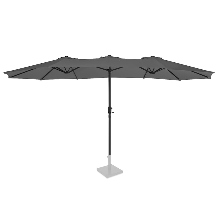 Umbrela de soare premium VONROC, GP513XX_GREY, 460X270cm, Gri