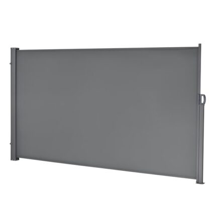 Paravan solar lateral MT 180, pro.tec, 180 x 300, otel/poliester, gri medium, retractabil