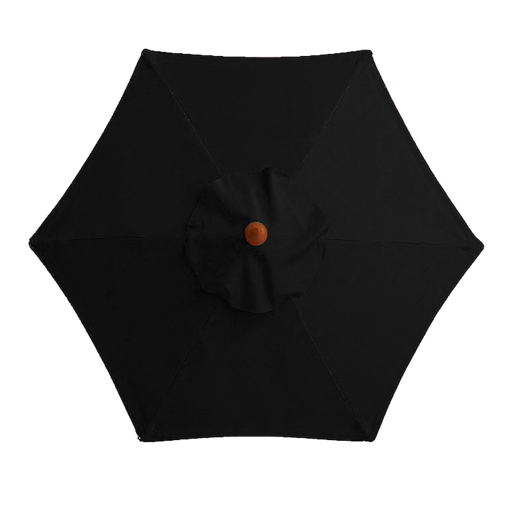 Umbrela impermeabila pentru terasa, Poliester, 2 m, Negru