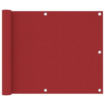 Prelata balcon vidaXL, rosu 75x300 cm tesatura Oxford, 0.53 kg