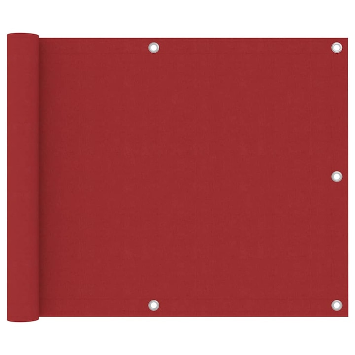 0.53 kg Prelata balcon vidaXL, rosu 75x300 cm tesatura Oxford, 0.53 kg