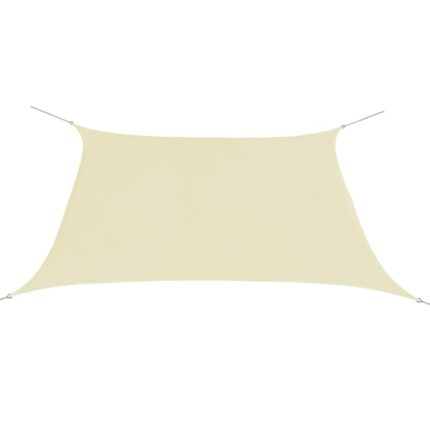 Parasolar din material textil oxford vidaXL, patrat, 2 x 2 m, crem, 0.6 kg