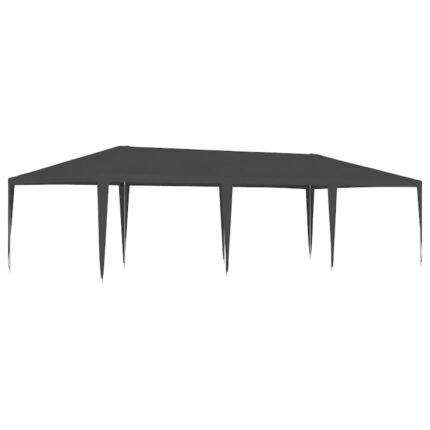 Cort de petrecere profesional vidaXL, antracit, 4 x 9 m, 90 g/m², 14.62 kg