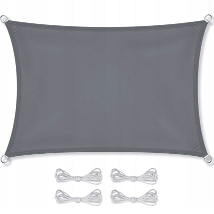 Panza parasolar pentru balcon/gradina/terasa, Zolta, Tesatura, 3x2m, Gri