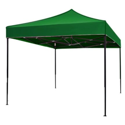 Cort pavilion pliabil CULINARO 300x300cm otel cu panza impermeabila verde