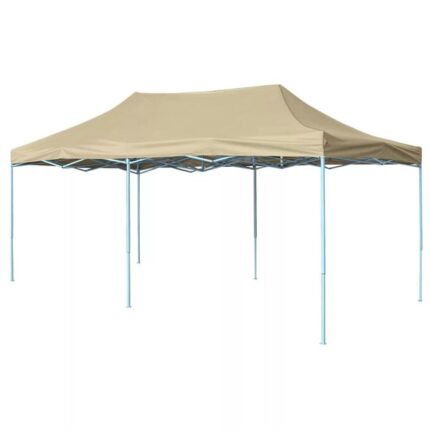 Cort pavilion pentru evenimente, vidaXL, 580 x 291 x 315 cm, crem
