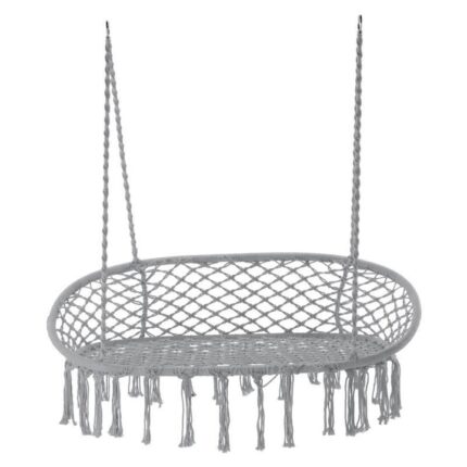 Leagan tip scaun, dublu, gri, max 300 kg, 110x62x73 cm