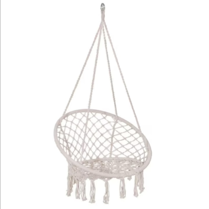 Hamac suspendat pentru interior/exterior, LEAXOR ®, dimensiuni 60x80, capacitate 150 kg, Bej