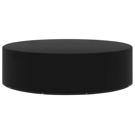 Husa mobilier gradina cu 10 ocheti vidaXL, Polietilena, 205 x 90 cm, Negru