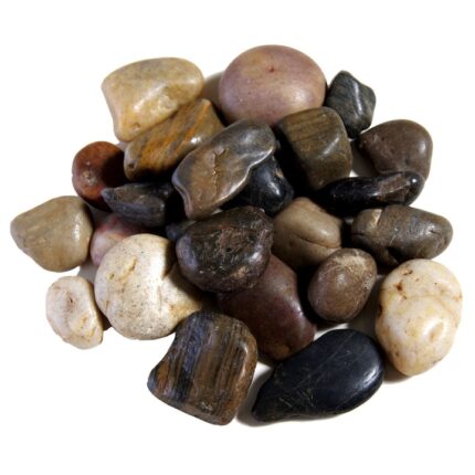 Pietre decorative RXR pentru gradina, Negru/Bej/Maro, 1 kg