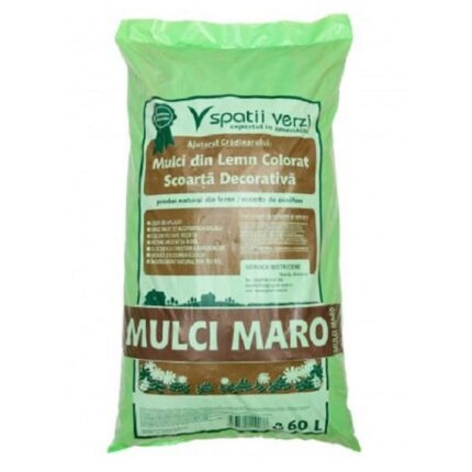 Mulci maro din lemn, Enviro, 60 litri, pentru 1 metru patrat