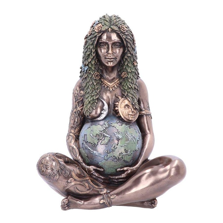 Statueta gradina, Mother Earth, Polirasina, Multicolor