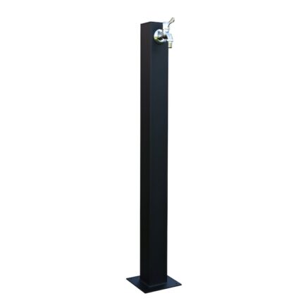 Cismea moderna pentru gradina, Neagra, Otel Vopsit Electrostatic, 100x8 cm
