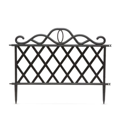 Gard pentru Gazon, Dimensiuni 47x36cm, Negru
