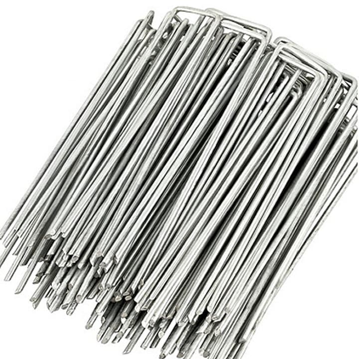 Tarusi fixare pentru gradina, Inox, Multifunctionali, 25 mm grosime, 100 buc