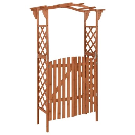 Pergola vidaXL, Lemn, 116 x 40 x 204 cm, Maro