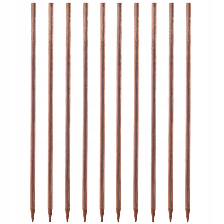 Suport pentru plante, Kadax, Lemn, Maro, 120 cm, 10 bucati