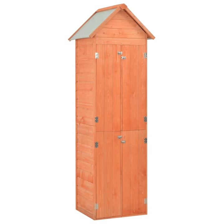 Sopron de gradina, vidaXL, Lemn, 71 x 60 x 213 cm, Maro