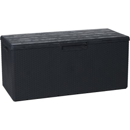 Lada depozitare gradina, Toomax Portofino, 340 litri, antracit, 123.7x54.5x56.2 cm