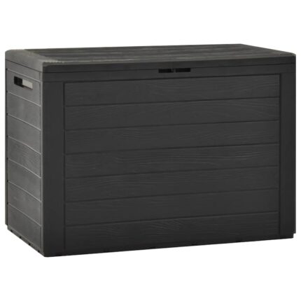 Lada depozitare pentru exterior vidaXL, Polipropilena, 116 x 44 x 55 cm, Antracit