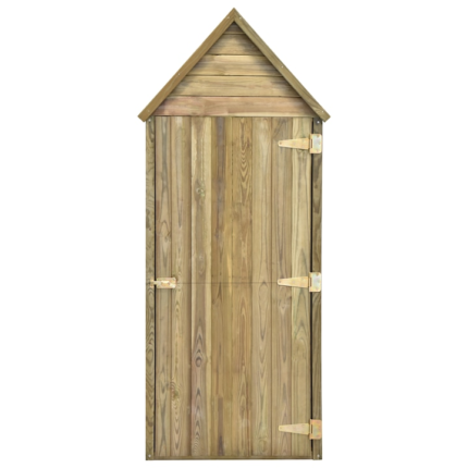 Magazie unelte de gradina cu usa vidaXL, 69,5x32x178 cm lemn pin tratat