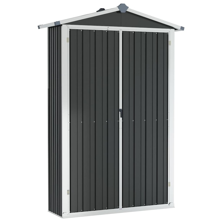 Sopron de gradina vidaXL, Otel, 107,5 x 46 x 183 cm, Antracit, 46303