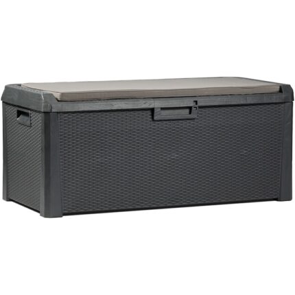 lada depozitare gradina, Toomax Santorini Plus, 550 litri, antracit, 148x72x64 cm