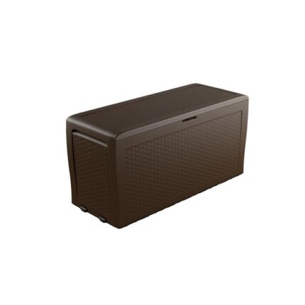 Lada multifunctionala de depozitare Keter Samoa Rattan 270 l, maro