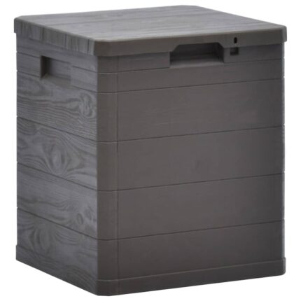 Lada de depozitare pentru gradina vidaXL, maro, 90 L, 42,5 x 44 x 50 cm