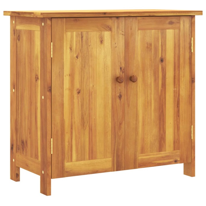 Dulap de gradina Zakito Europe, lemn de acacia, cu polita, natural, 75x35x70 cm
